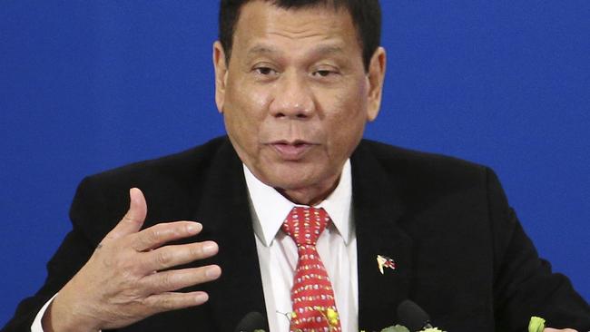 Philippines President Rodrigo Duterte.