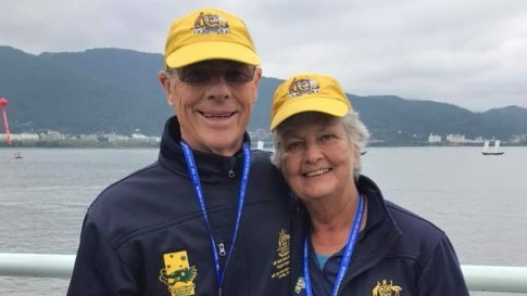 Australian champion drag boat racer David Nairn was shot outside his Middle Park home while his wife Catherine Urie, pictured, and her daughter Claire Barnier were inside.