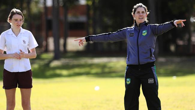 Badger says the promotion can help inspire the next generation of female referees. Picture: Brett Costello