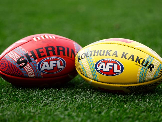 The match day footballs will now be more worn in. Picture: Getty Images