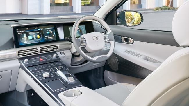 The interior is just like any normal SUV.