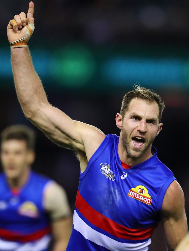 Cloke played his final season with the Western Bulldogs. Picture: Michael Klein