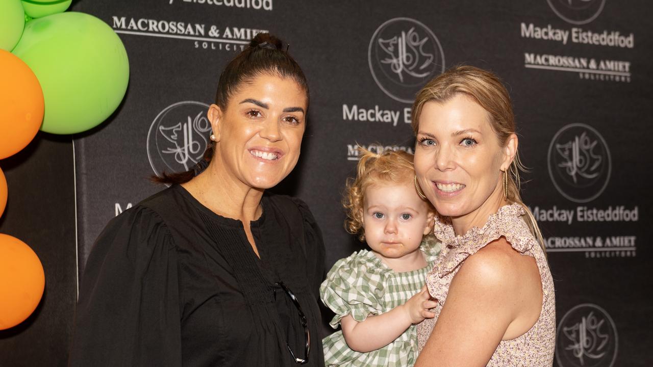 Natalie Porter, Scarlett Knapman and Nicole Knapman at the 75th Mackay Eisteddfod 2022.Picture: Michaela Harlow