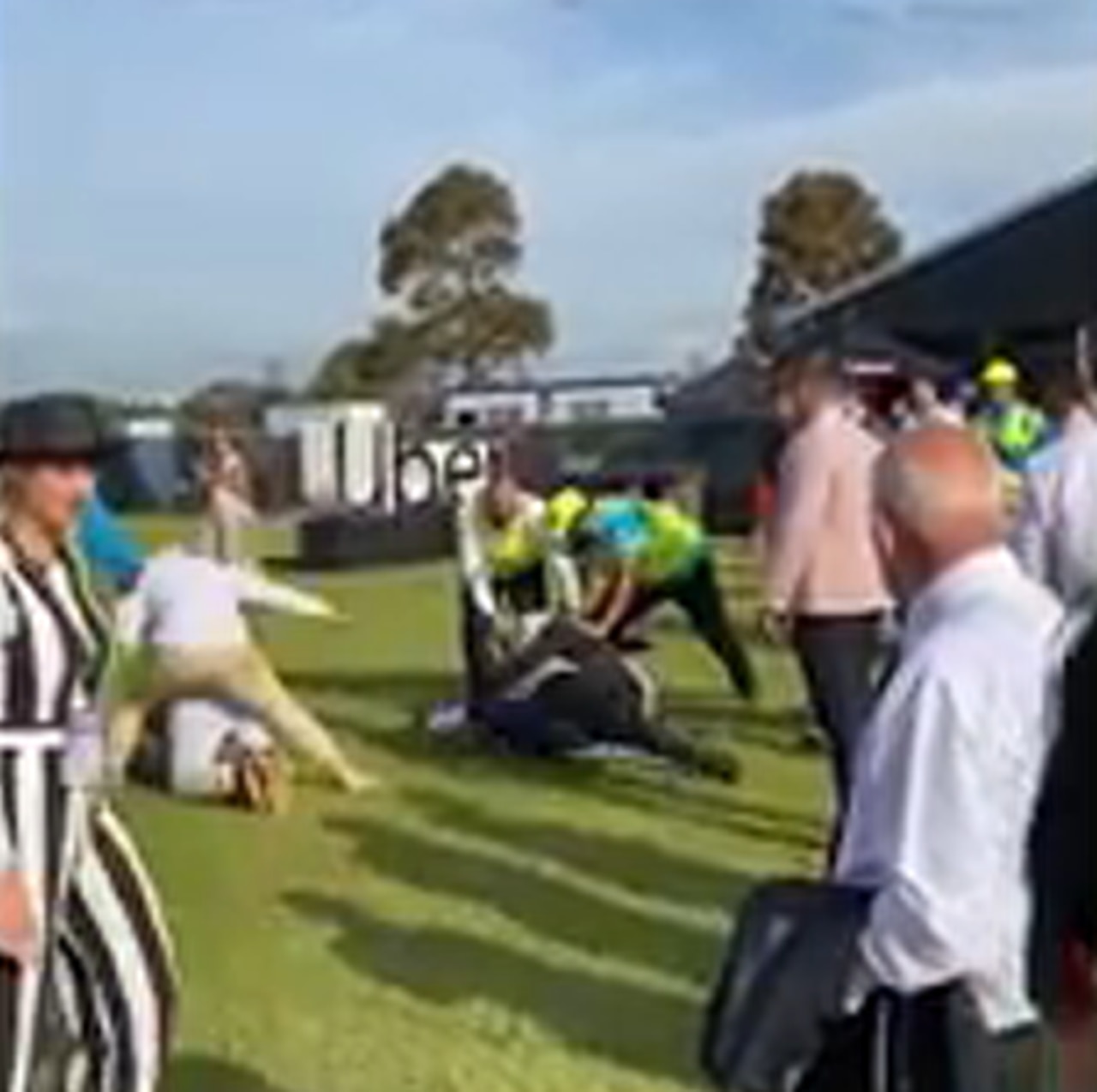Tensions erupted at the Melbourne Cup. Picture: 3AW