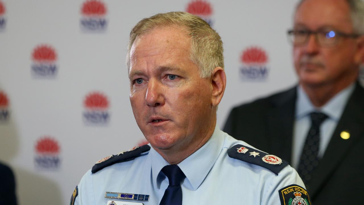 SYDNEY, AUSTRALIA - NewsWire Photos NOVEMBER 23, 2020: NSW Police Commissioner Mick Fuller pictured at a press conference. Picture: NCA NewsWire / Damian Shaw