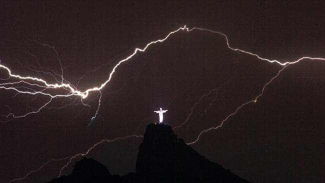 Iconic ... The statue is symbol of Rio that overlooks the Brazilian city. Picture: AFP