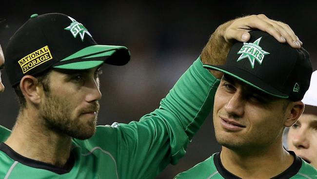 Marcus Stoinis (R) could be headed to Brisbane in a major BBL shake-up.