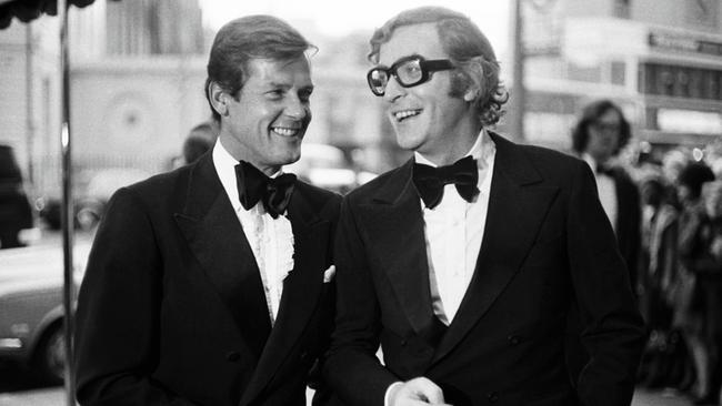 Roger Moore, with Caine at the premiere of 1972’s Sleuth, was a close friend. (Pic: Getty Images)