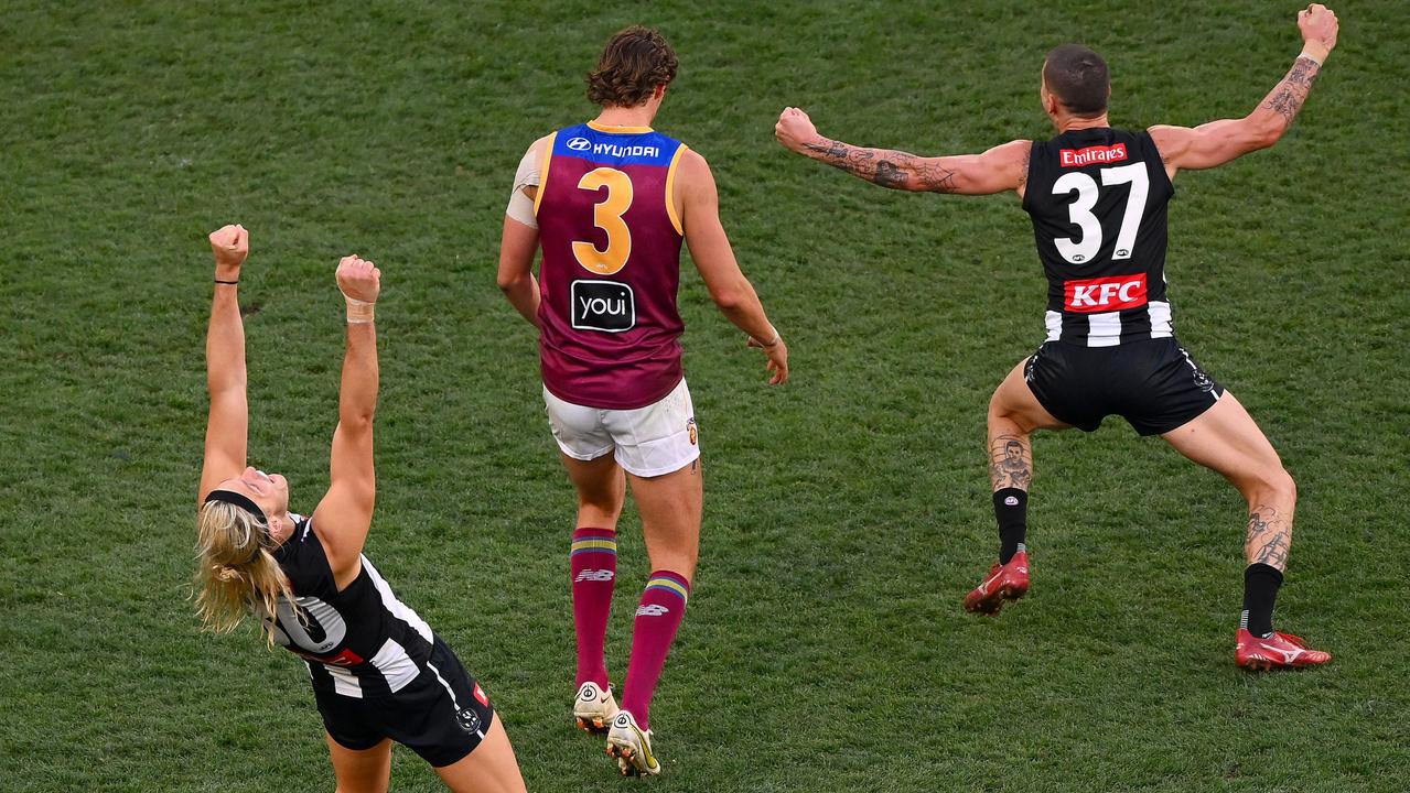 An epic encounter ended with the Pies as premiers. Picture: Getty Images