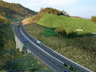 An artist's impression of the Coffs Harbour Bypass. Picture: RMS