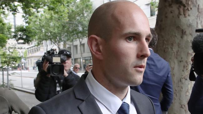 Thomas Sewell, 29, is the head of the far-right European Australia Movement. Picture: David Crosling