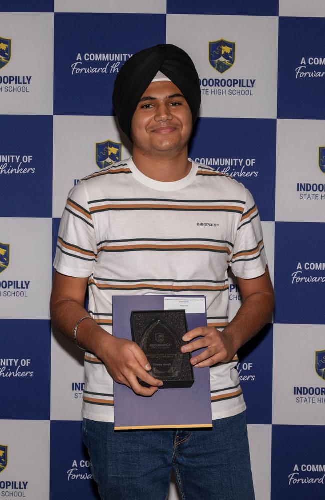 Indooroopilly State High School Queensland Curriculum and Assessment Authority Dux Dheep Singh. Picture: supplied