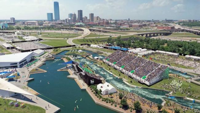 The paddling is being held in Oklahoma City.