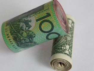 Australian currency and US currency