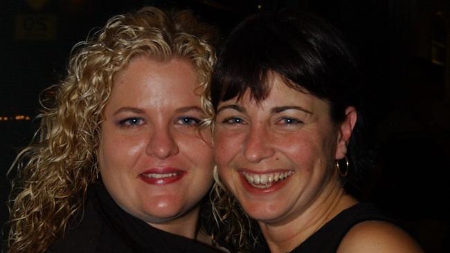 Peta Deven & Jackie Lago on Flinders Street East Picture: Bryan Lynch ad445062