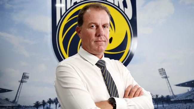 Former Matildas coach Alen Stajcic has been introduced as the new Central Coast Mariners coach. Picture: Richard Dobson 