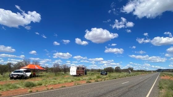 NT Police have searched about 240sq/km of area around the Tanami Road for missing 30-year-old woman Angie Fuller. Picture: NT Police