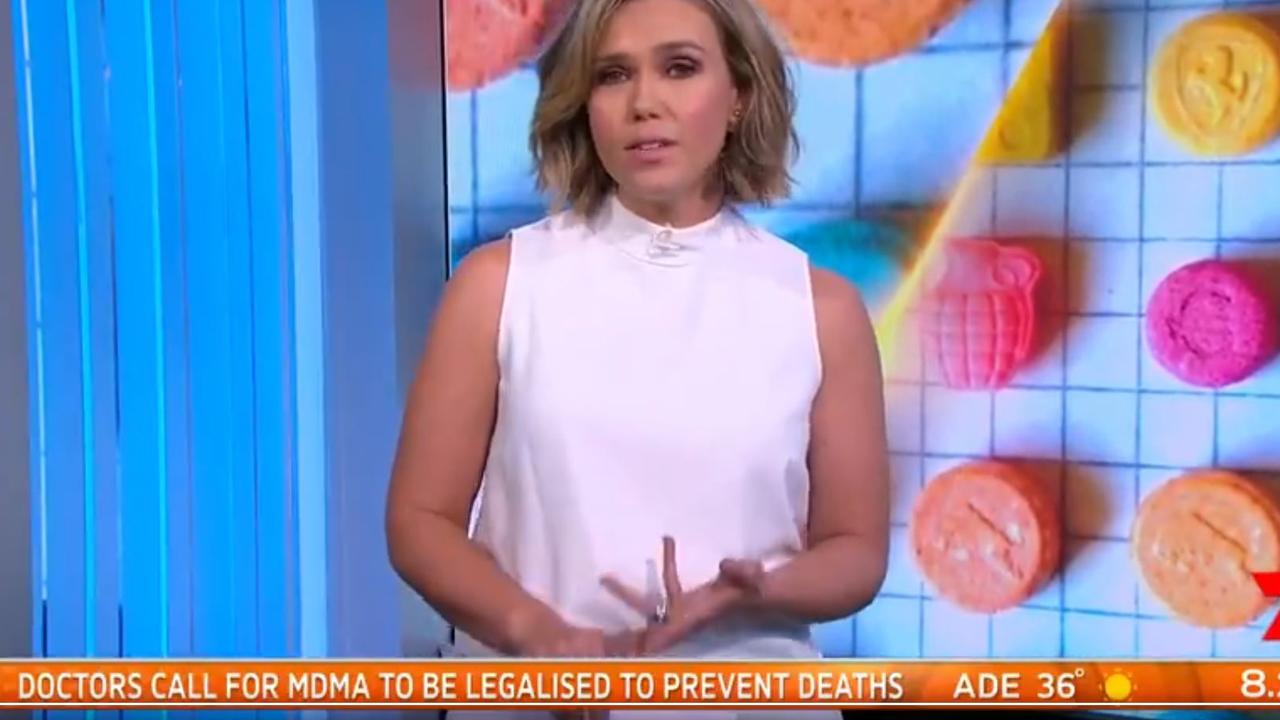 Sunrise's entertainment host has called for the government to consider pill testing.