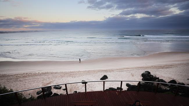 The scene of the attack at Greenmount beach. Photo: Scott Powick.