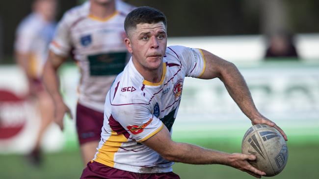 Thirlmere’s Damon New has been suspended for a lifting tackle. Picture: Julian Andrews.