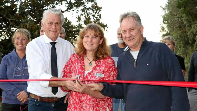 Tweed MP Geoff Provest, Mayor Katie Milne and President of the Casuarina, Seaside and Salt Residents Association Mark Grunwald. Picture: Supplied