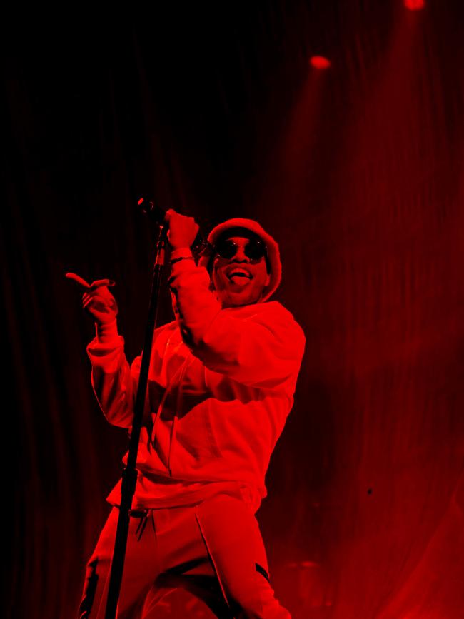 Anderson .Paak & The Free Nationals perform at the Marion Bay Falls festival. Picture: PATRICK GEE