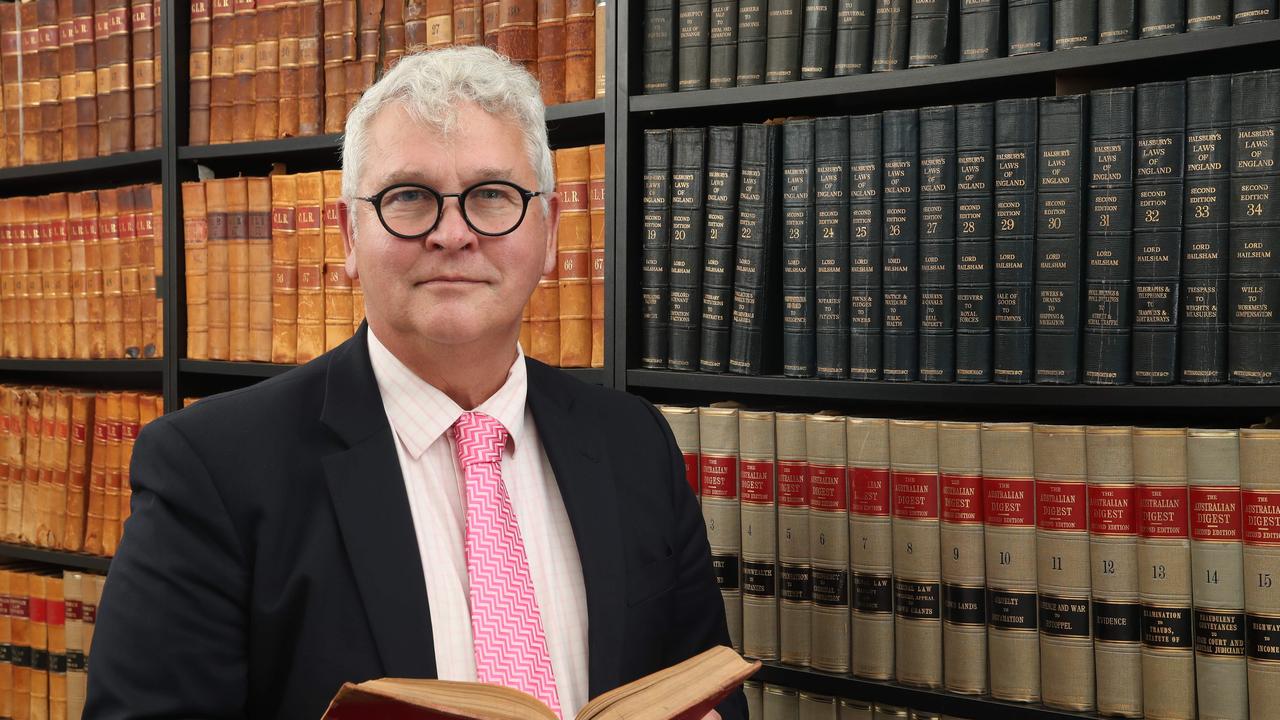 Criminal Lawyer Bill Potts in his Southport chambers. Picture: Glenn Hampson