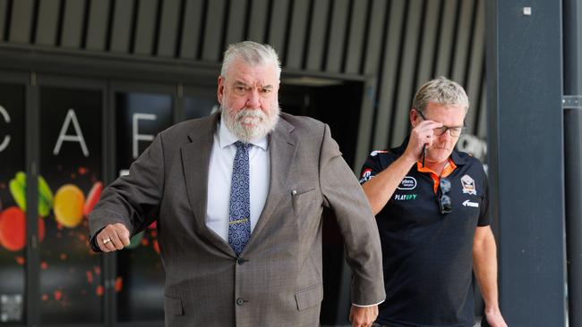 THE DAILY TELEGRAPH, DECEMBER 13, 2023 Wests Tigers Media Conference with new interim chief executive, Shane Richardson, addressing the media for the first time since the board was swept out in a radical overhaul. Picture: David Swift