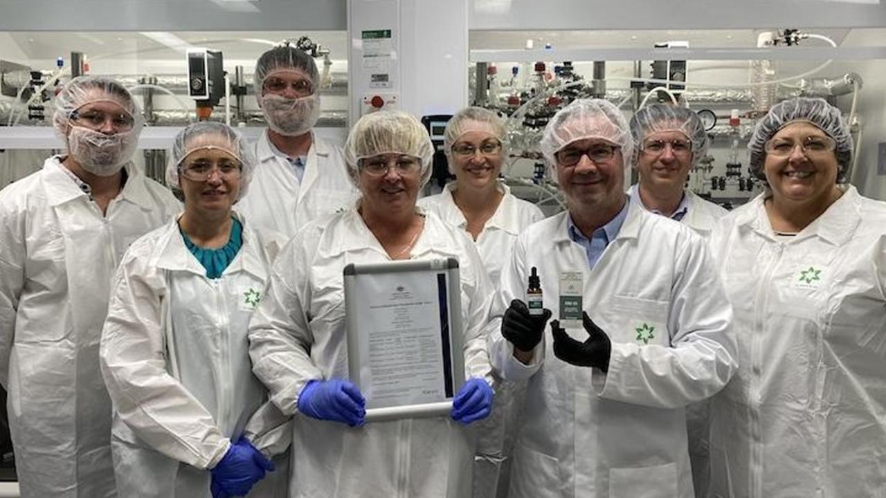 Epsilon Healthcare manufactures medicinal cannabis products at a facility at Southport on the Gold Coast. The company entered into administration on December 17. Picture: Epsilon Healthcare