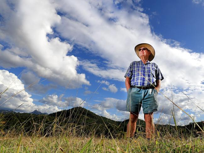 Murwillumbah farmer Col Brooks on his property just outside MurwillumbahPhoto Scott Powick Newscorp