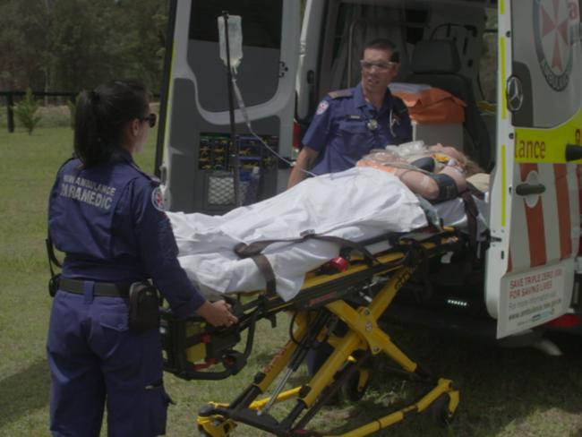 Ebonie Wadwell, 18, suffered serious spinal injures. Picture: Channel 10