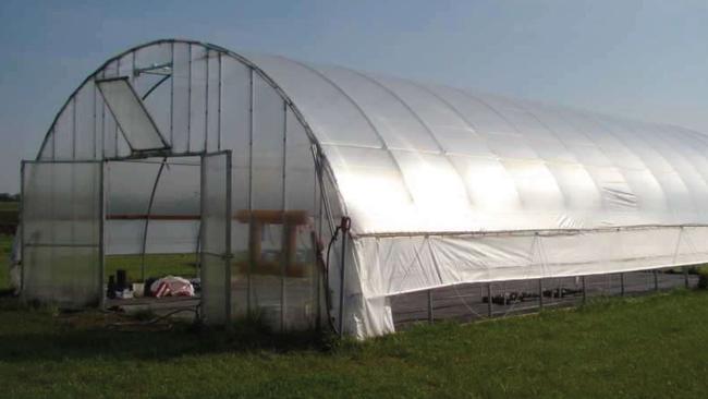 Exterior view of a tunnel similar to the three proposed at a new Mullumbimby nursery.