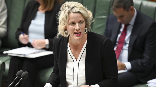 Housing Minister Clare O’Neil doesn’t want to go near a debate on a signature government policy. Picture: NewsWire / Martin Ollman