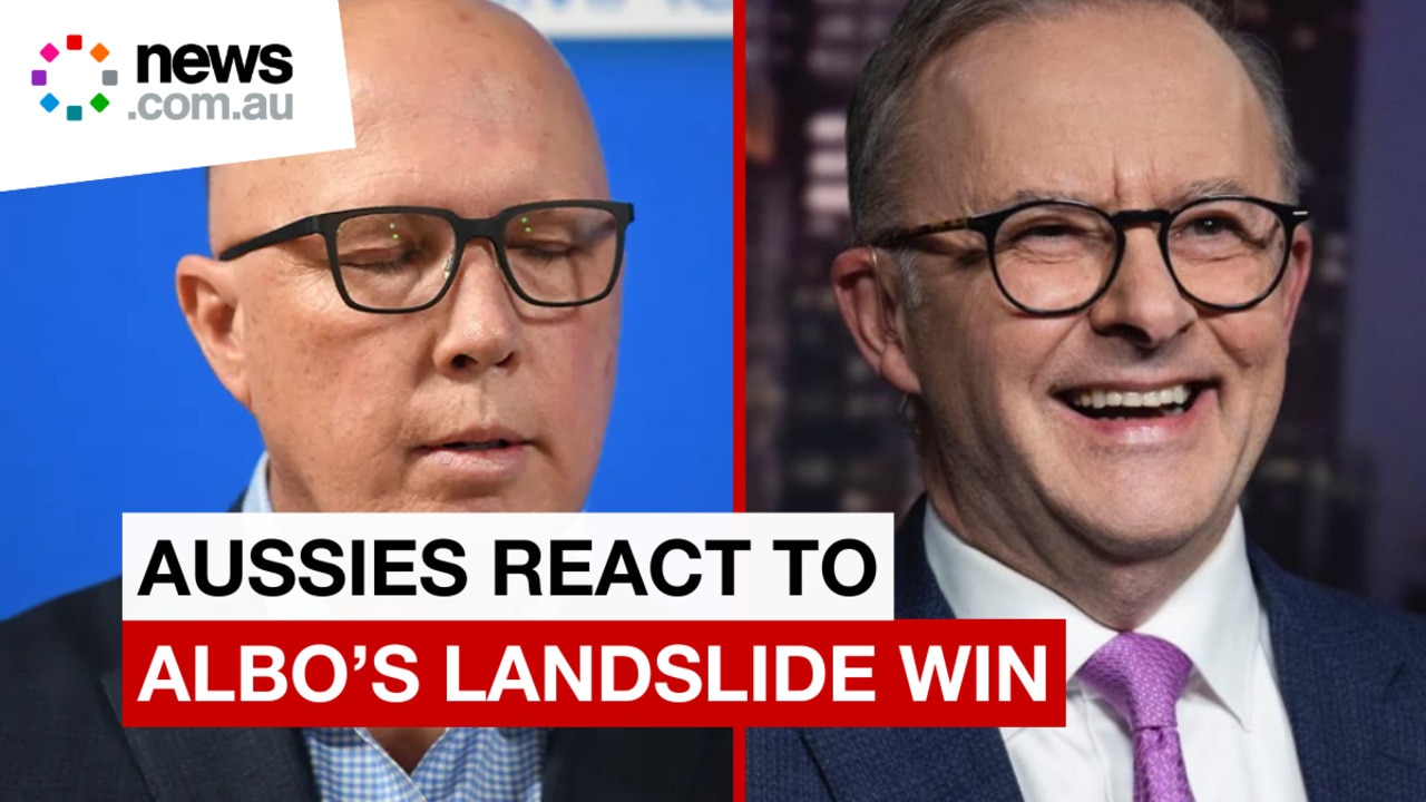 Aussies react to Albanese landslide win againts Dutton