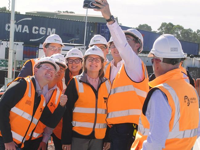 Allan was quick to gather the masses after Labor took out the federal election. Picture: NewsWire