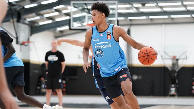 Dash Daniels in action during his first day at Melbourne United. Picture: Melbourne United Media