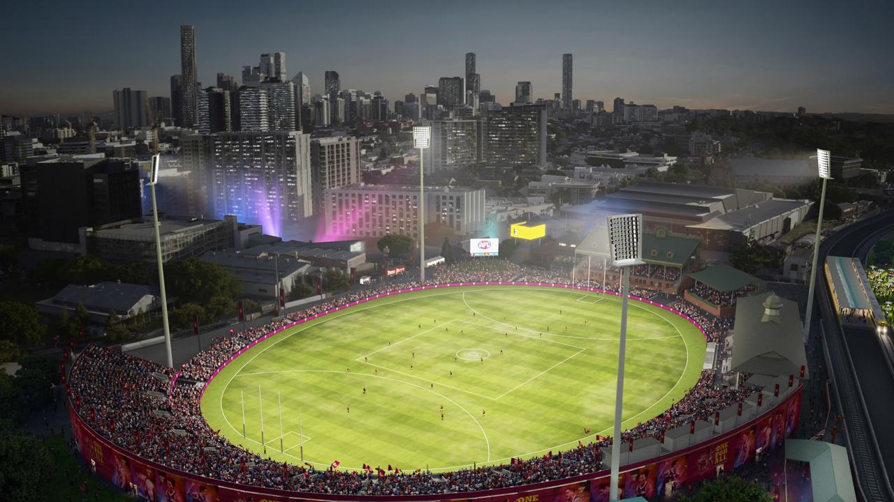 Artist impression of what the RNA Main Arena might look like during the Gabba redevelopment.