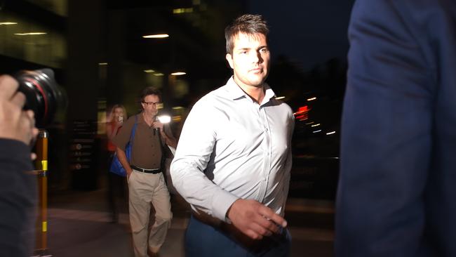 Gable Tostee leaves the Supreme Court in Brisbane. Photo: AAP