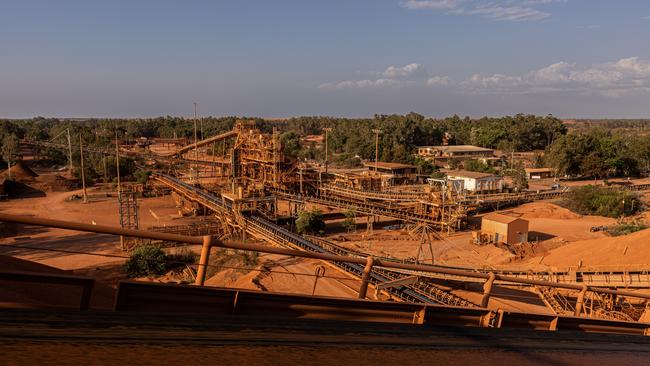 Rio Tinto's Weipa bauxite mine.