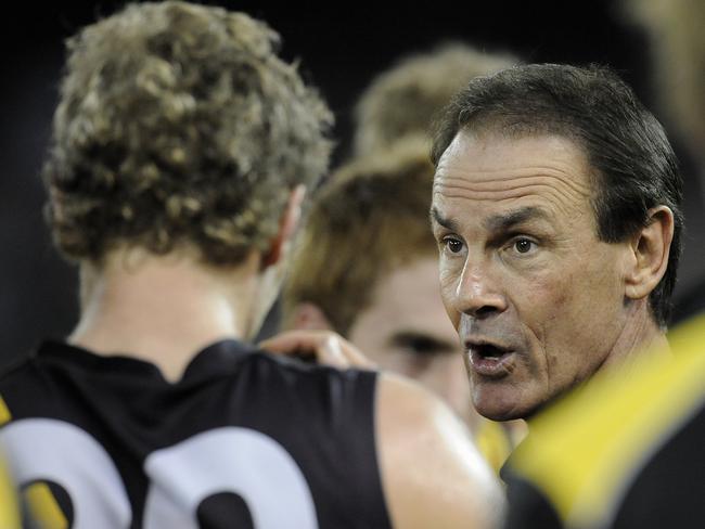 Terry Wallace didn’t manage a flag during stints coaching with the Bulldogs and Tigers.