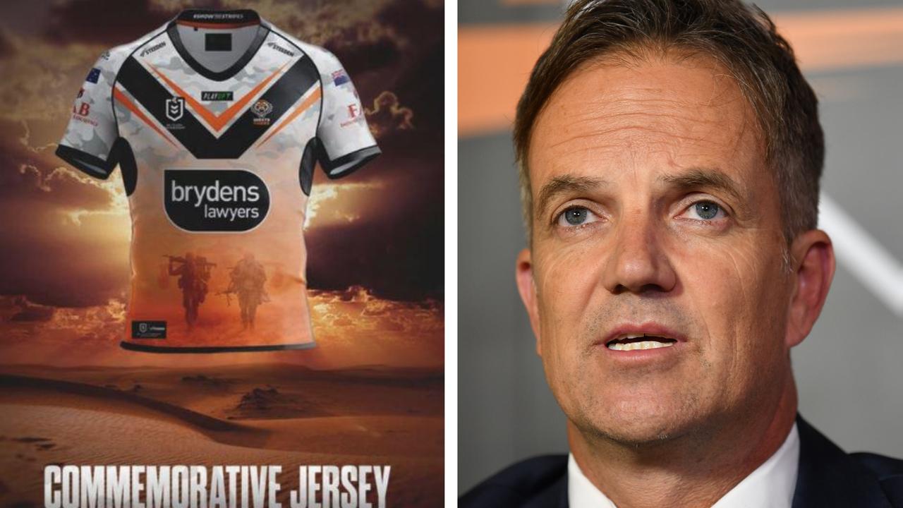 Wests Tigers unveil Commemorative jersey for ANZAC Round