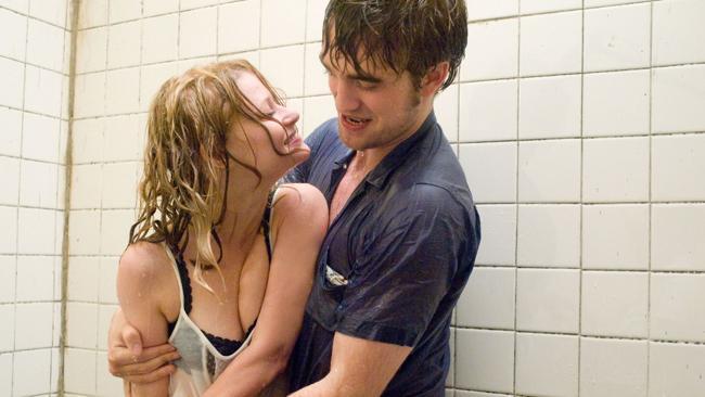 Pattinson with Emilie de Ravin in a scene from Remember Me. 