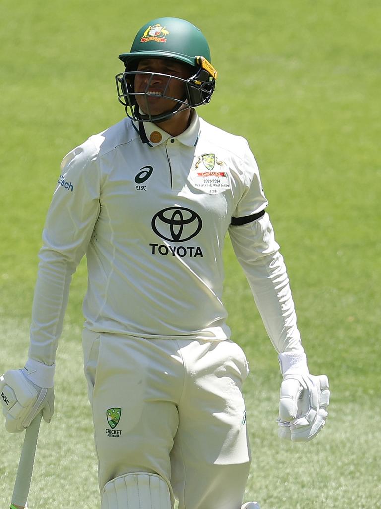 Khawaja was charged by the ICC over his armband. (Photo by Paul Kane/Getty Images)