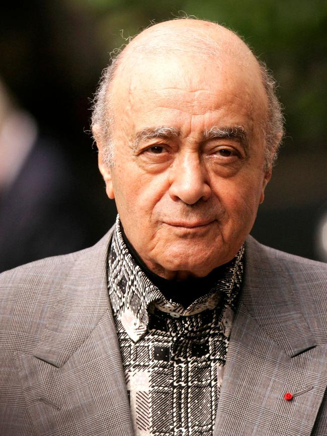 Former Harrods department store owner Mohamed Al Fayed. Picture: AFP