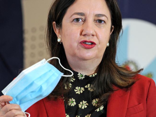 Queensland Premier Annastacia Palaszczuk says Australia needs to accept fewer people from overseas. Picture: NCA NewsWire / John Gass