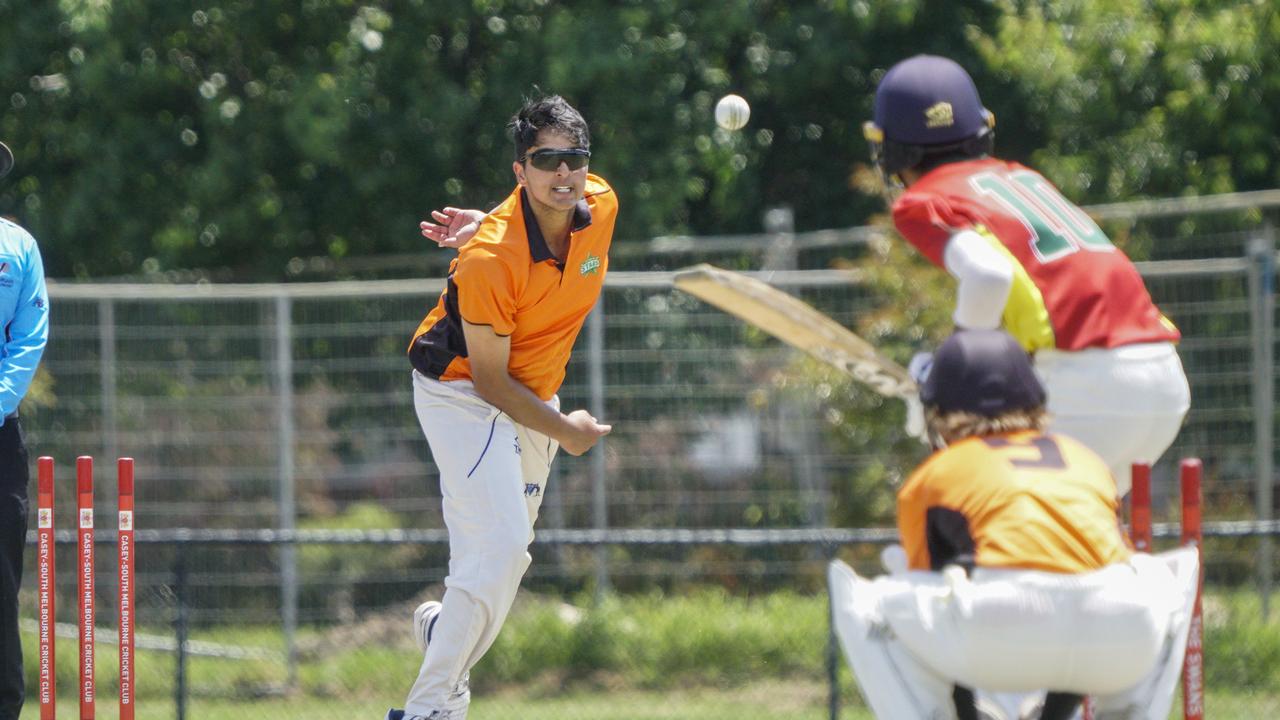 Aditya Chowdhary bowling for the Scorpions. Picture: Valeriu Campan