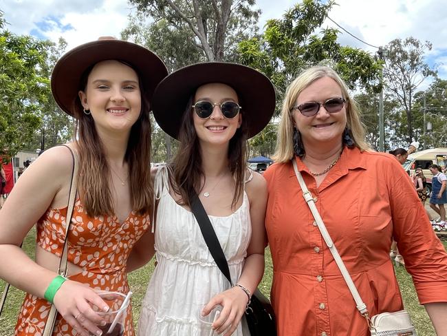 Gina Hanily, Jaz and Lily at the Torbanlea Picnic Races.