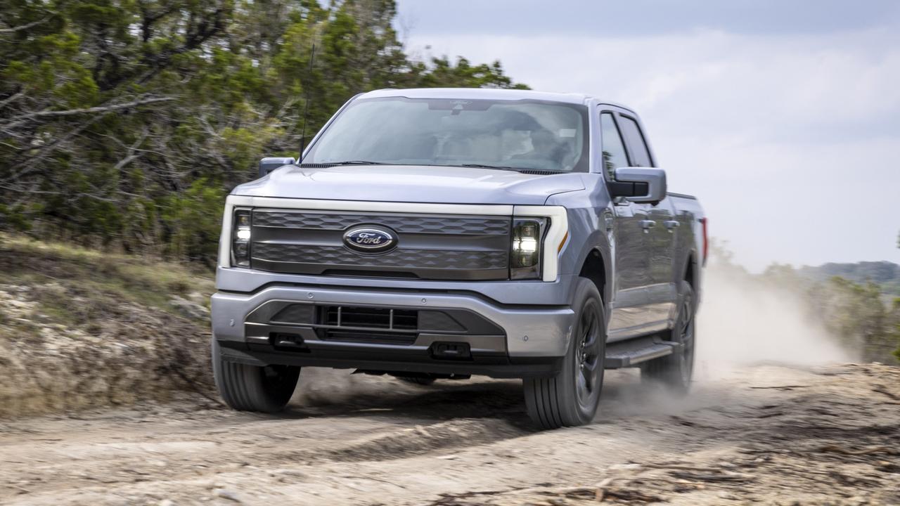 Photos of the 2021 Ford F150 Lightning (overseas model shown)