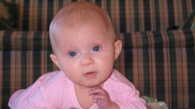 Paige Burns, sister of Aidan Burns, died aged two from a mysterious genetic disease.