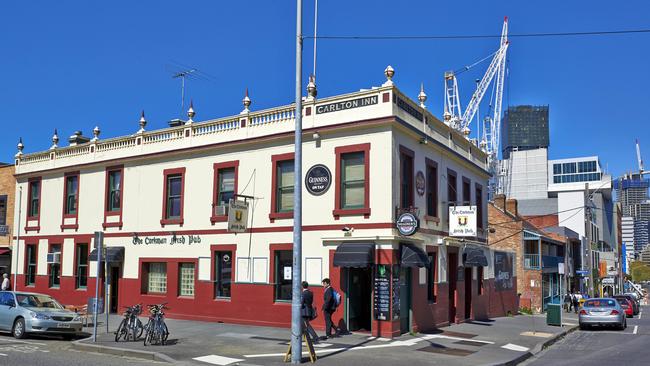 The Corkman Irish Pub before it was demolished.